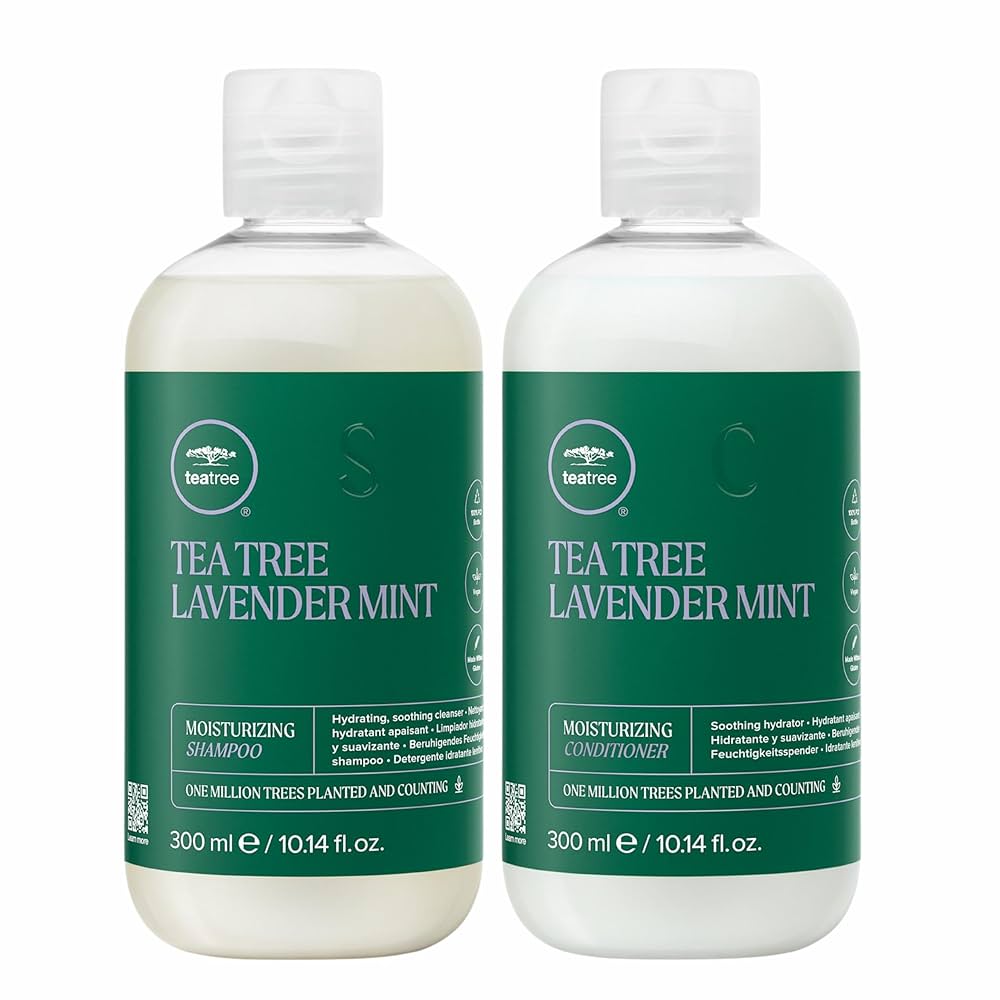 【新品未使用】of cosmetics Lavender & Tea Tree Tea Tree Lavender Mint Moisturizing Shampoo & Conditioner